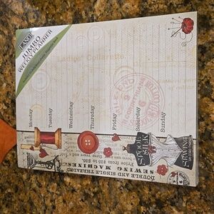 Jumbo weekly planner